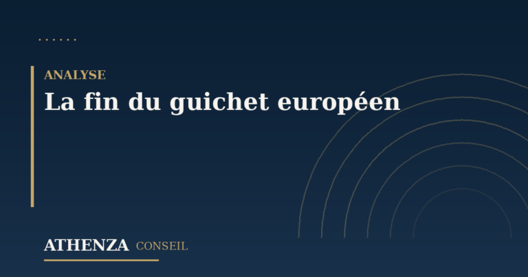 La fin du guichet